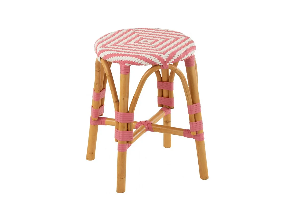 Tabourets parisiens avec assise tressée (lot de 2) - MONTMARTRE