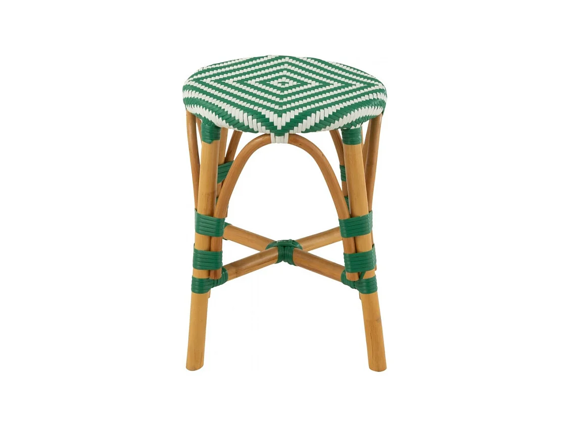 Tabourets parisiens avec assise tressée (lot de 2) - MONTMARTRE