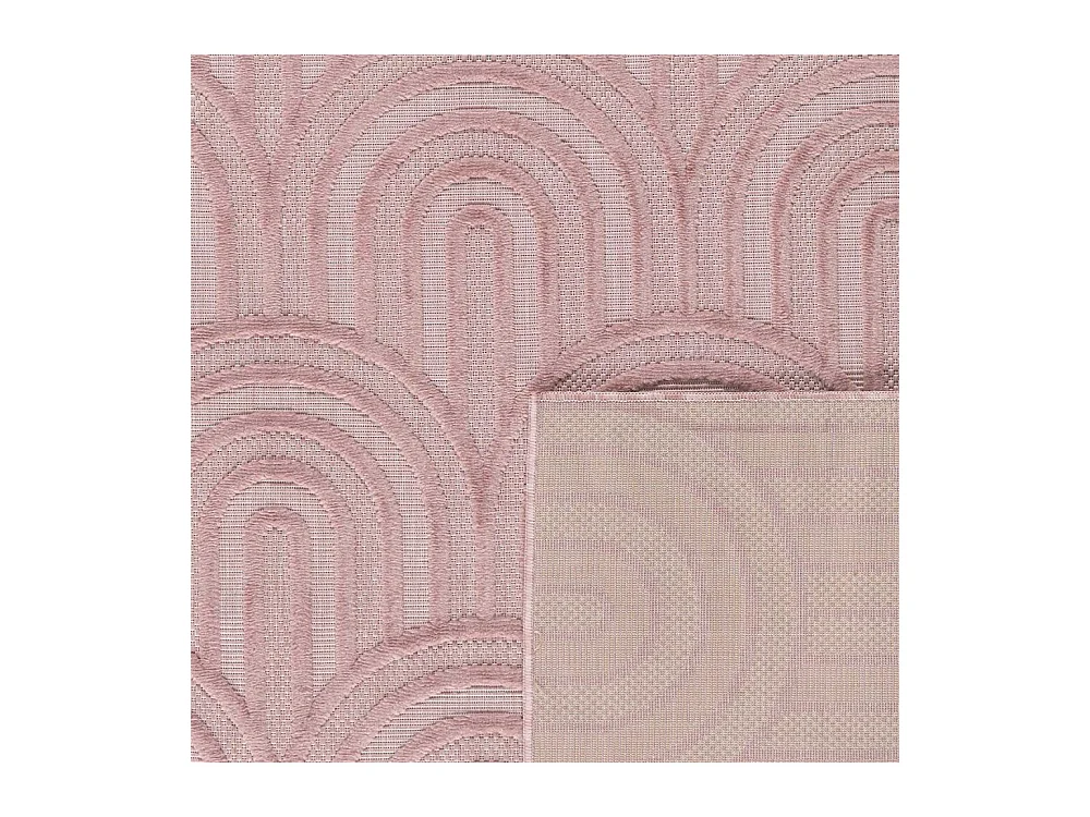 Tapis intérieur extérieur en polypropylène Fira 985 Rose 160 x 120 cm