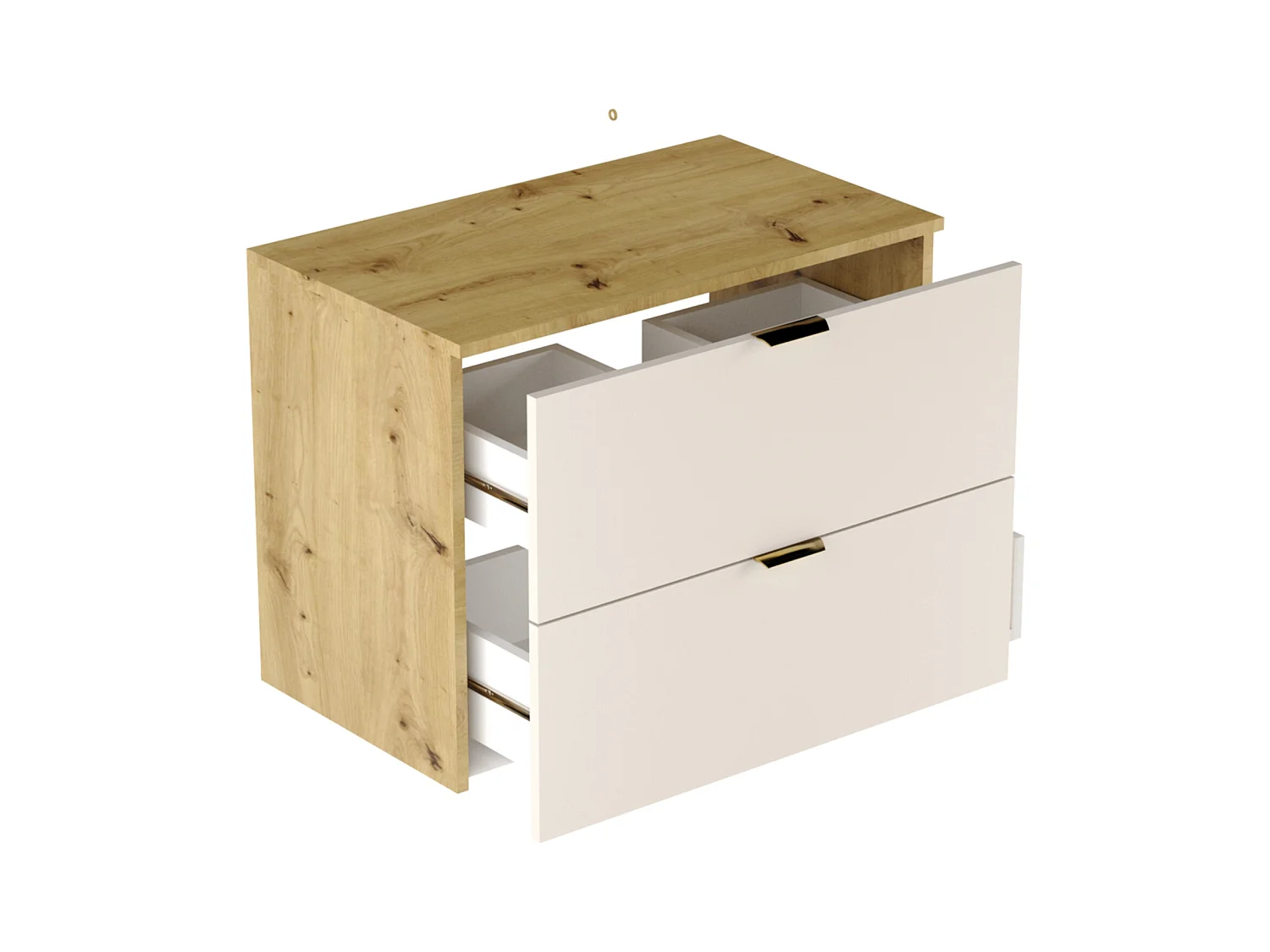 Zestaw Łazienkowy 80cm Szafka z Blatem Słupek Kaszmir  / Dąb Orzech Orio