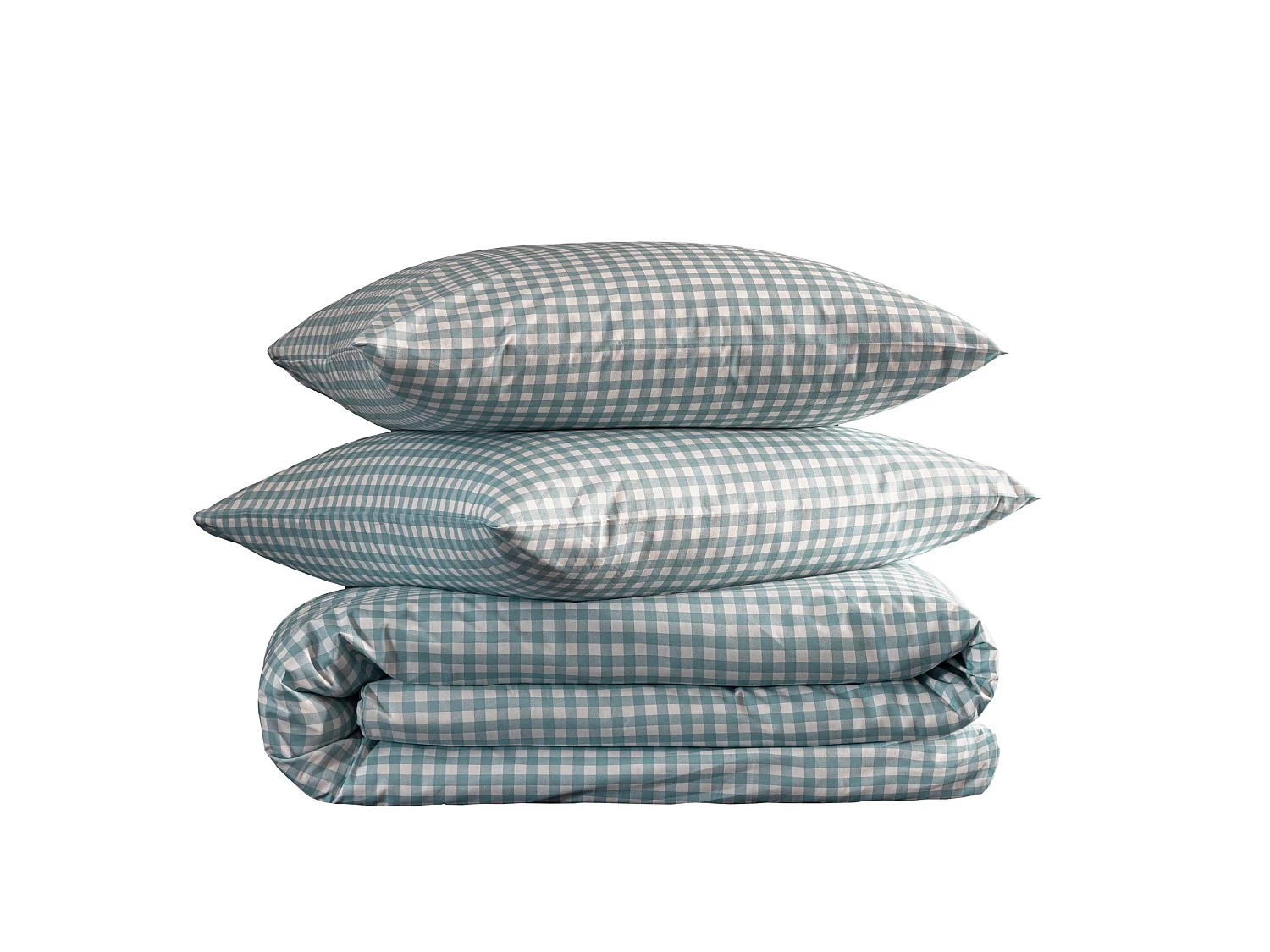 Parure de lit Vichy 240x220 Bleu