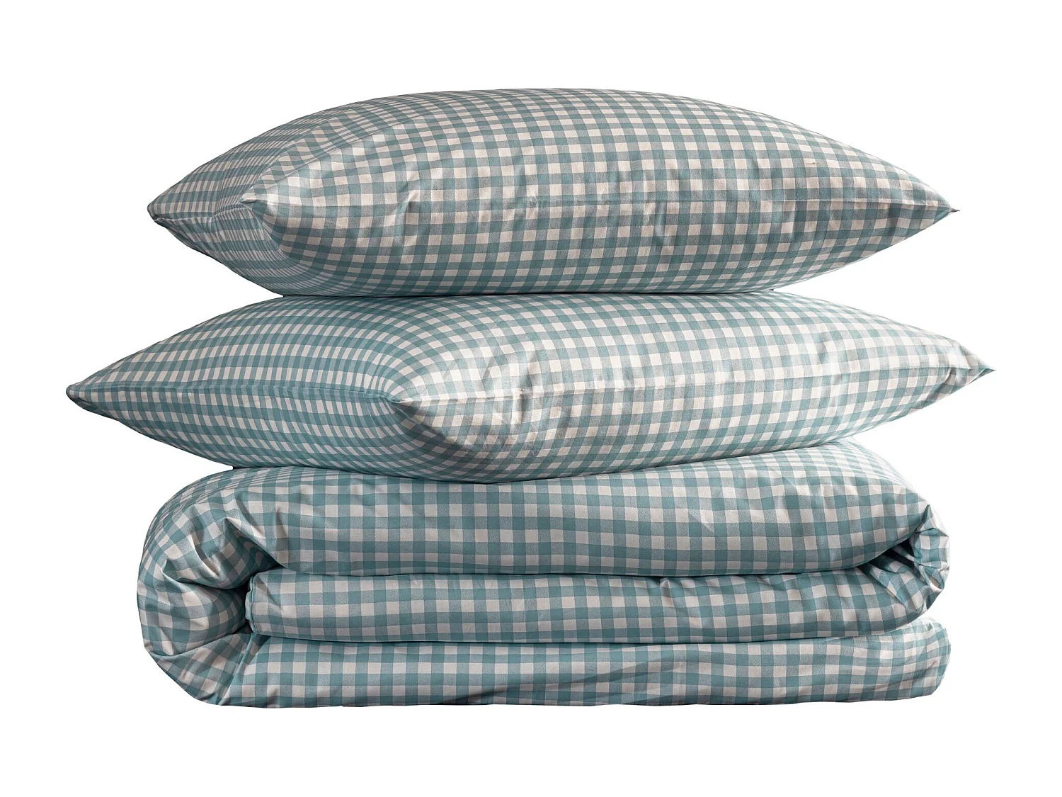 Parure de lit Vichy 200x200 Bleu