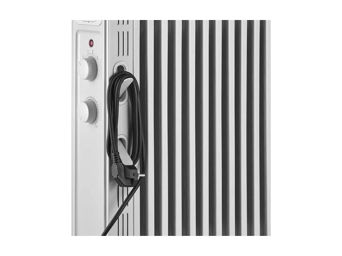 Radiateur électrique bain d'huile - SENCOR - SOH 3413WH - 2500 W - 2 boutons - Blanc
