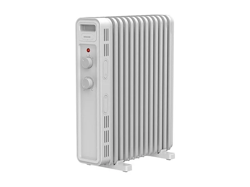 Radiateur électrique bain d'huile - SENCOR - SOH 3413WH - 2500 W - 2 boutons - Blanc
