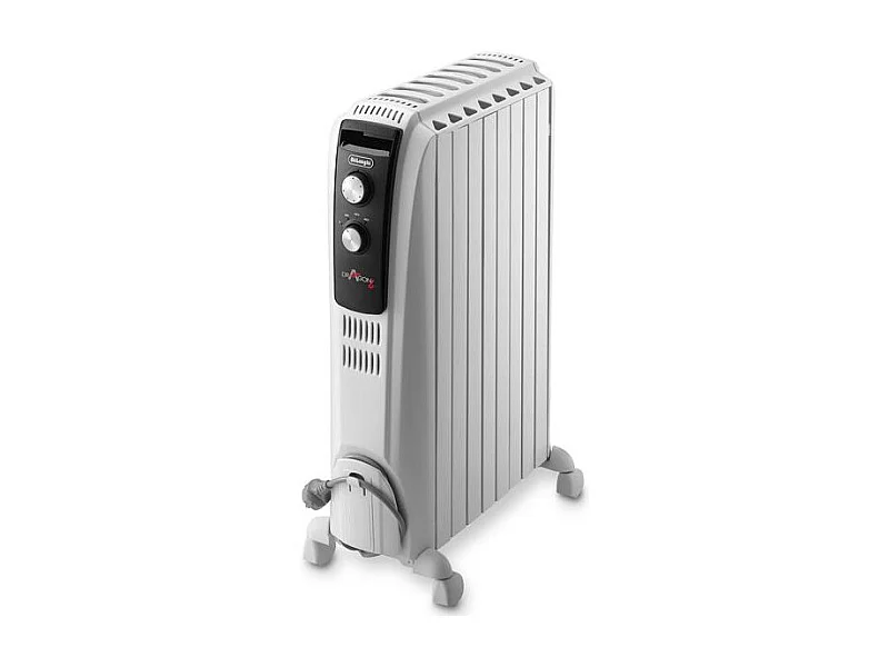 Termoventilatore ad Olio Dragon4 2000W Bianco - Effetto Camino - Tecnologia Real Energy