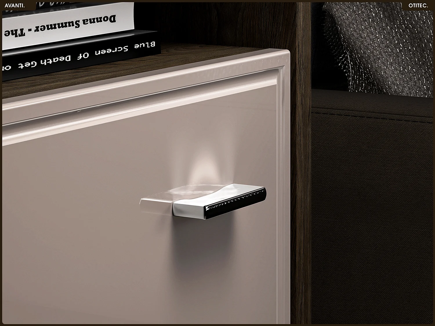 Table de chevet - L.92 x H.78 x P.40 cm - AVANTI