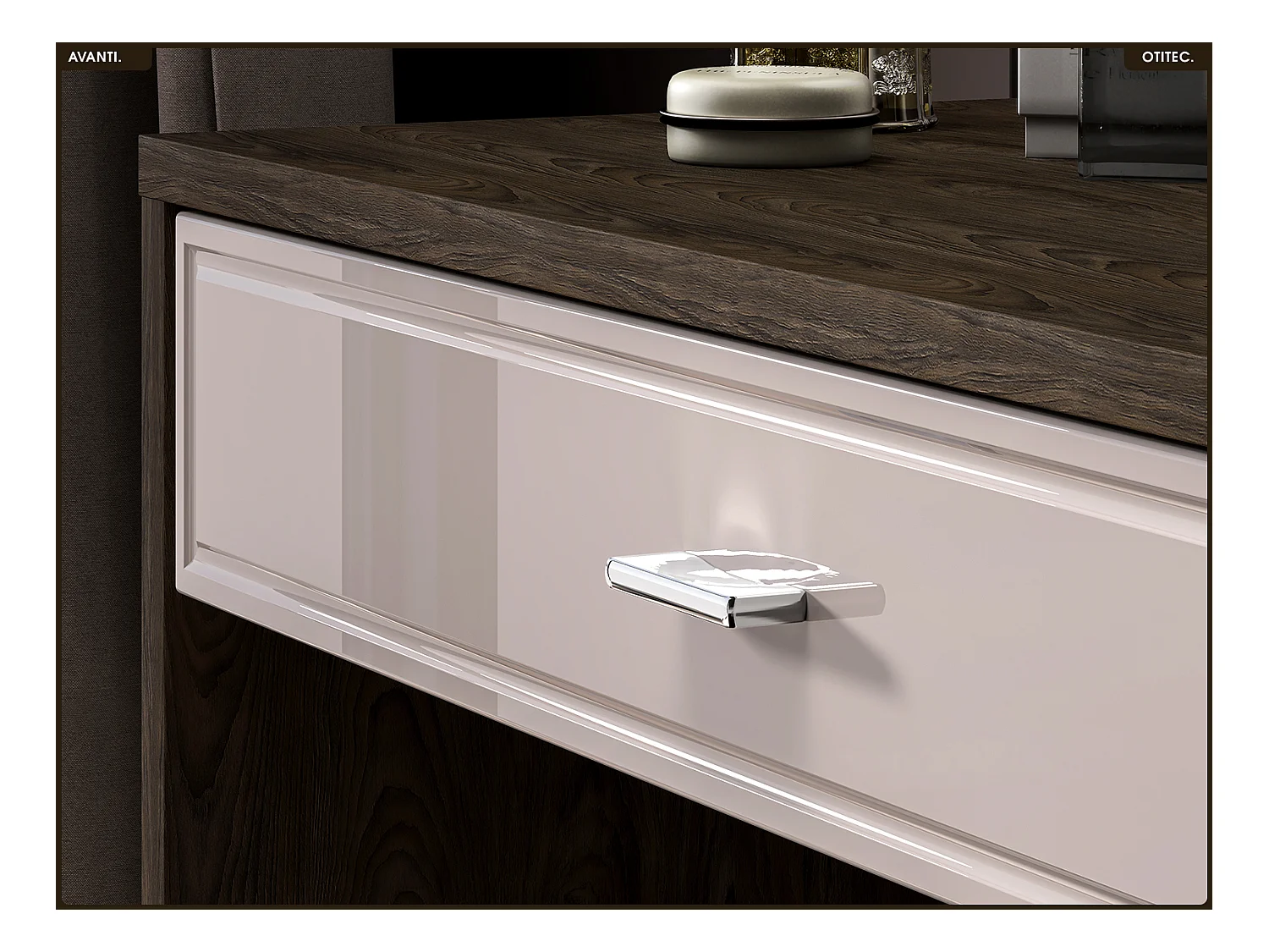 Coiffeuse - L.100 x H.55 x P.40 cm - AVANTI