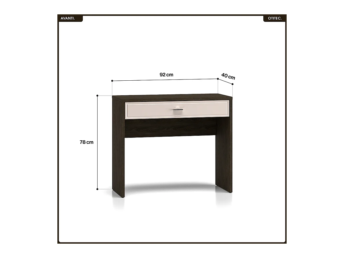 Coiffeuse - L.100 x H.55 x P.40 cm - AVANTI