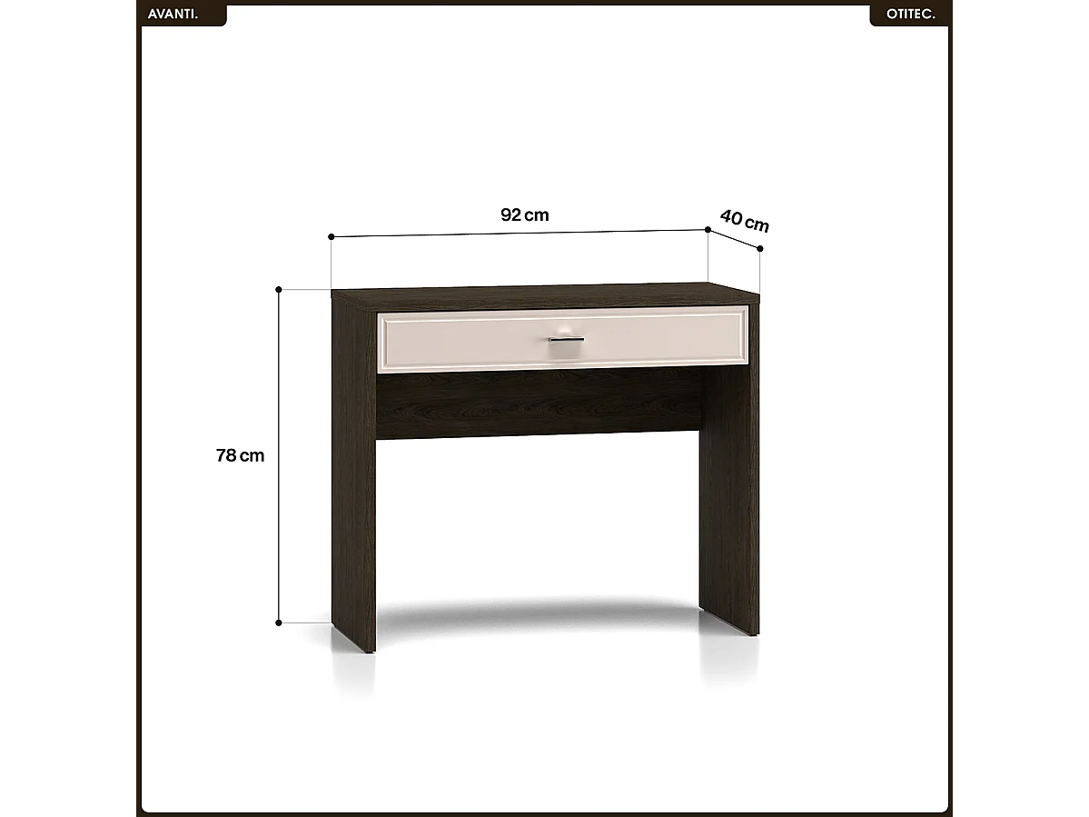 Coiffeuse - L.100 x H.55 x P.40 cm - AVANTI