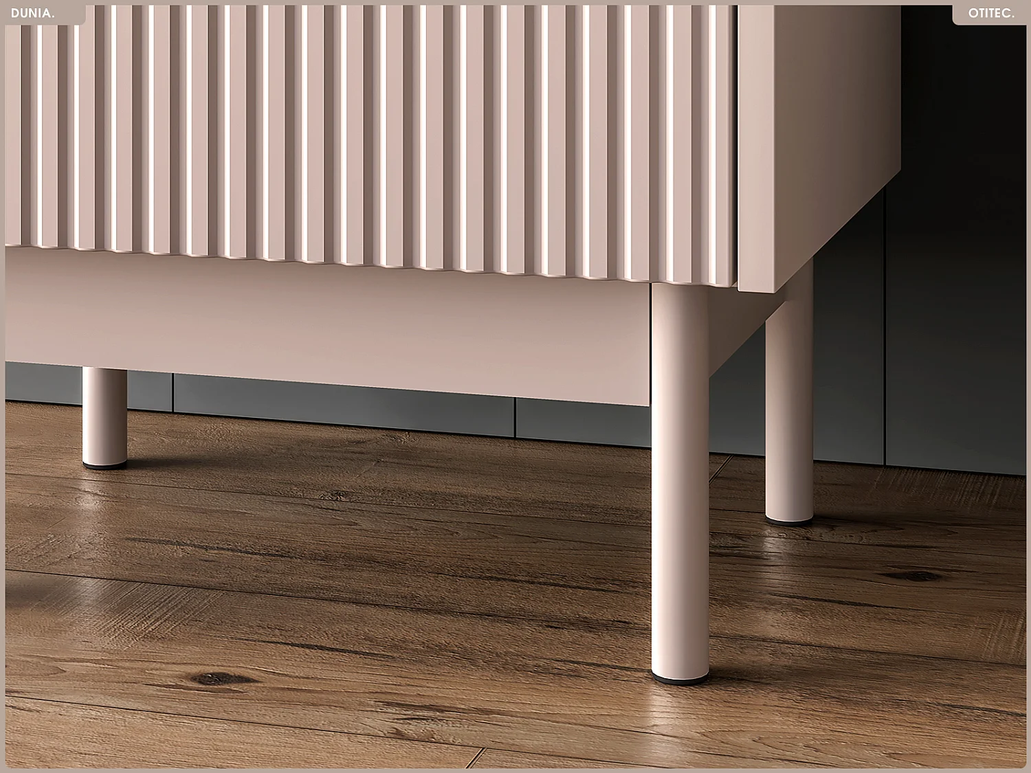 Table de chevet - L.50 x H.55 x P.35 cm - DUNIA