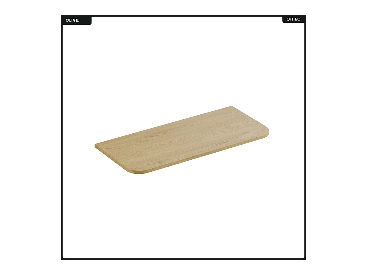 Ensemble de meubles sous vasque - 100 cm - avec Plan - Colonne - OLIVE - Chêne