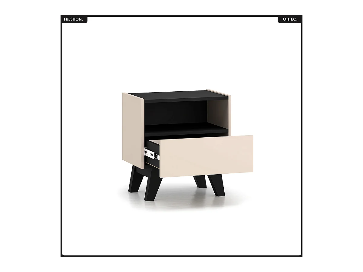 Table de chevet - L.50 x H.53 x P.34 cm - FRESHON