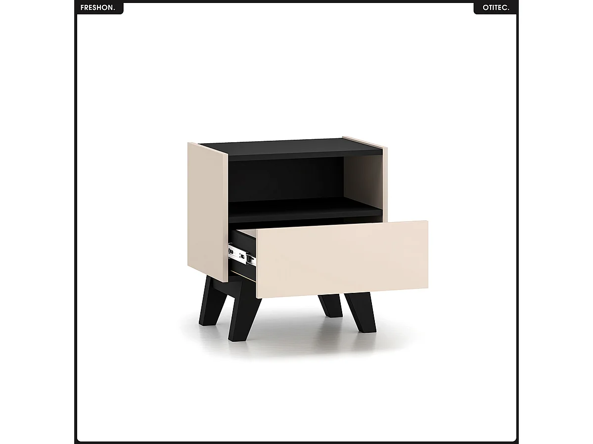 Table de chevet - L.50 x H.53 x P.34 cm - FRESHON