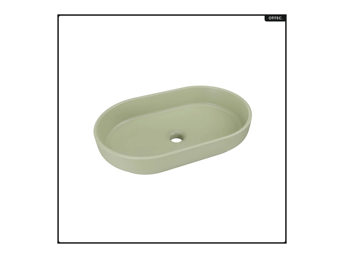 Ensemble de meubles sous vasque - 80 cm - avec Plan - Vasque - Colonne - OLIVE - Chêne