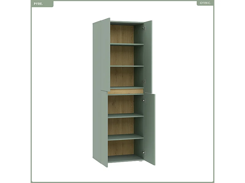 Armoire - H.184 x L.60 x P.42 - PYRE - ALOE