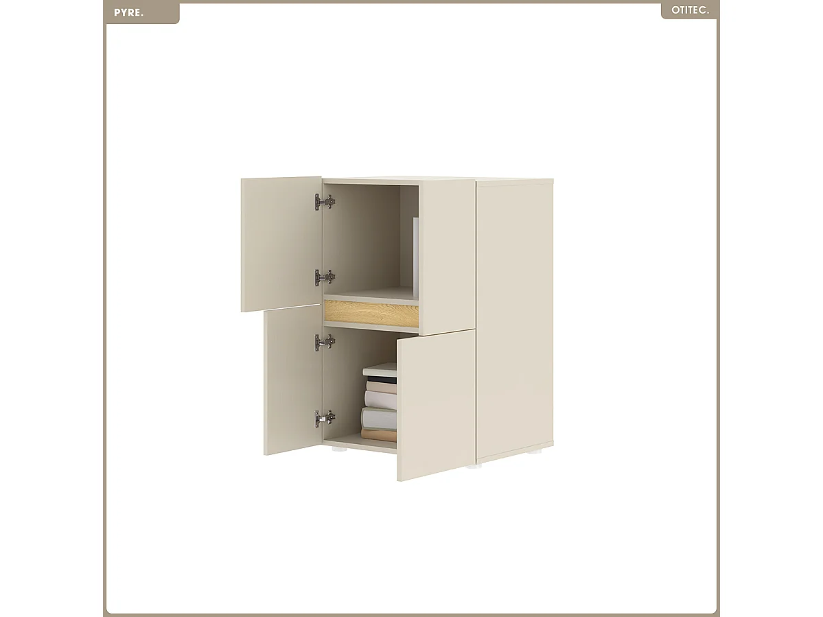 Commode - H.84 x L.60 x P.42 - PYRE - CACHEMIRE