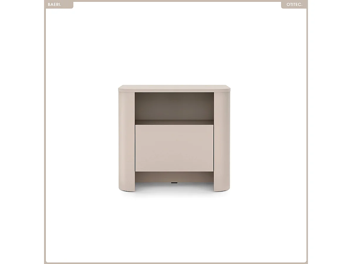 Table de chevet - L.58 x H.52 x P.39 cm - BAERI