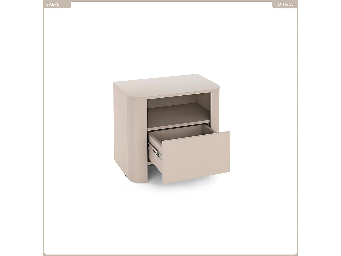 Table de chevet - L.58 x H.52 x P.39 cm - BAERI