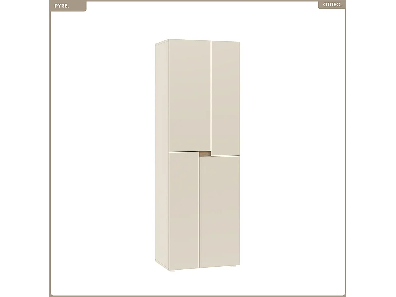 Armoire - H.184 x L.60 x P.42 - PYRE - CACHEMIRE