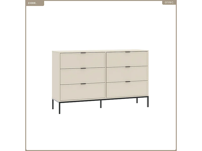 Commode - H.92 x L.150 x P.40 - CODE - CACHEMIRE