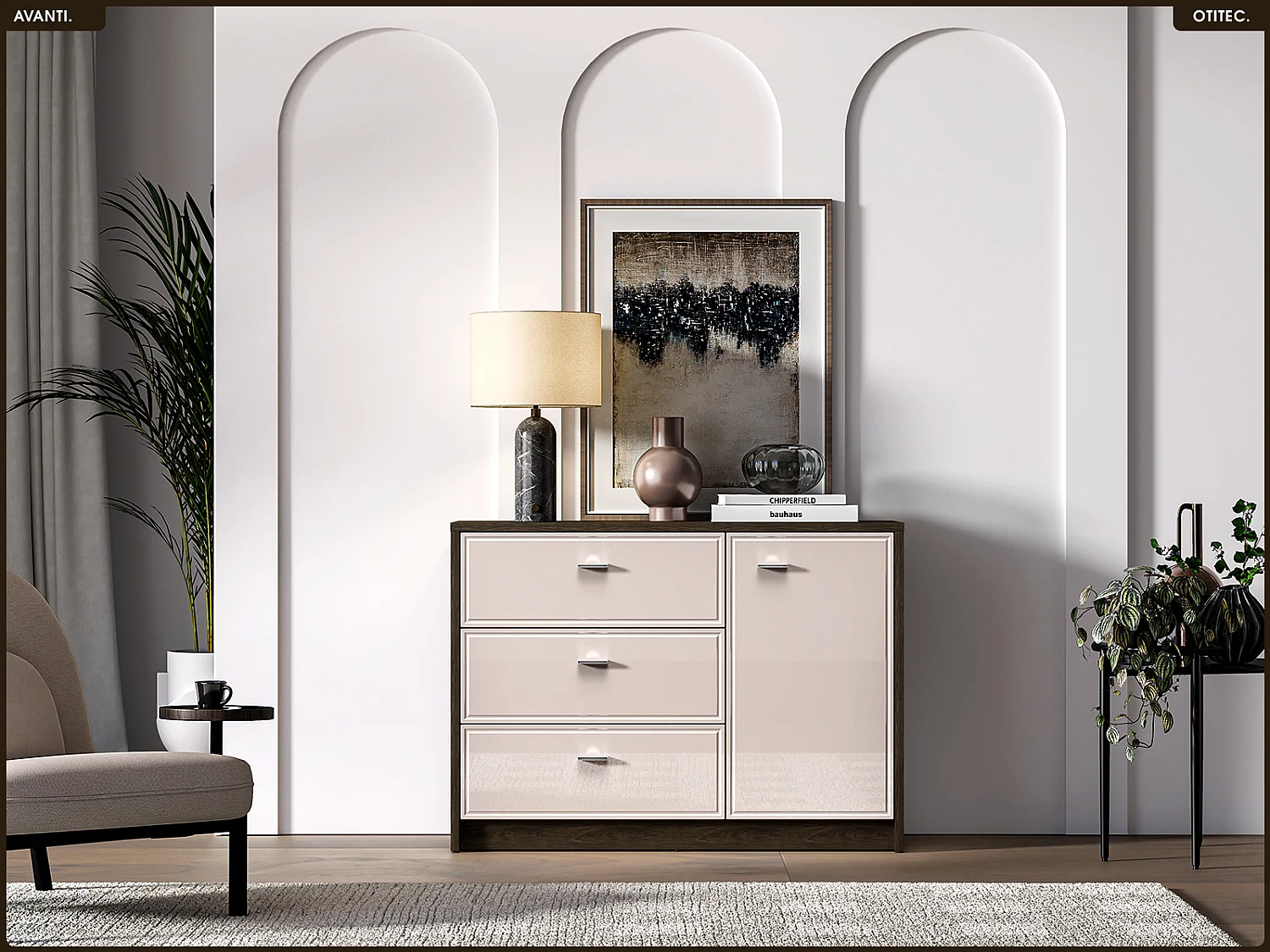 Commode - L.117 x H.85 x P.40 cm - AVANTI