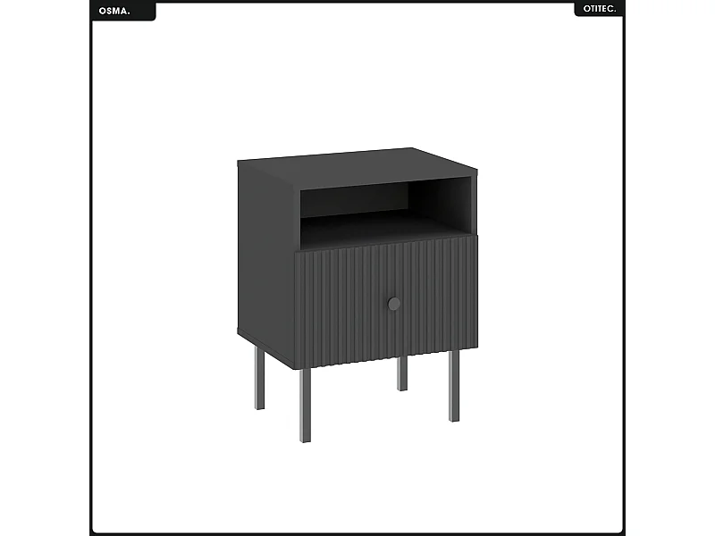 Table de chevet - H.60 x L.47 x P.41 - OMSA - GOLD