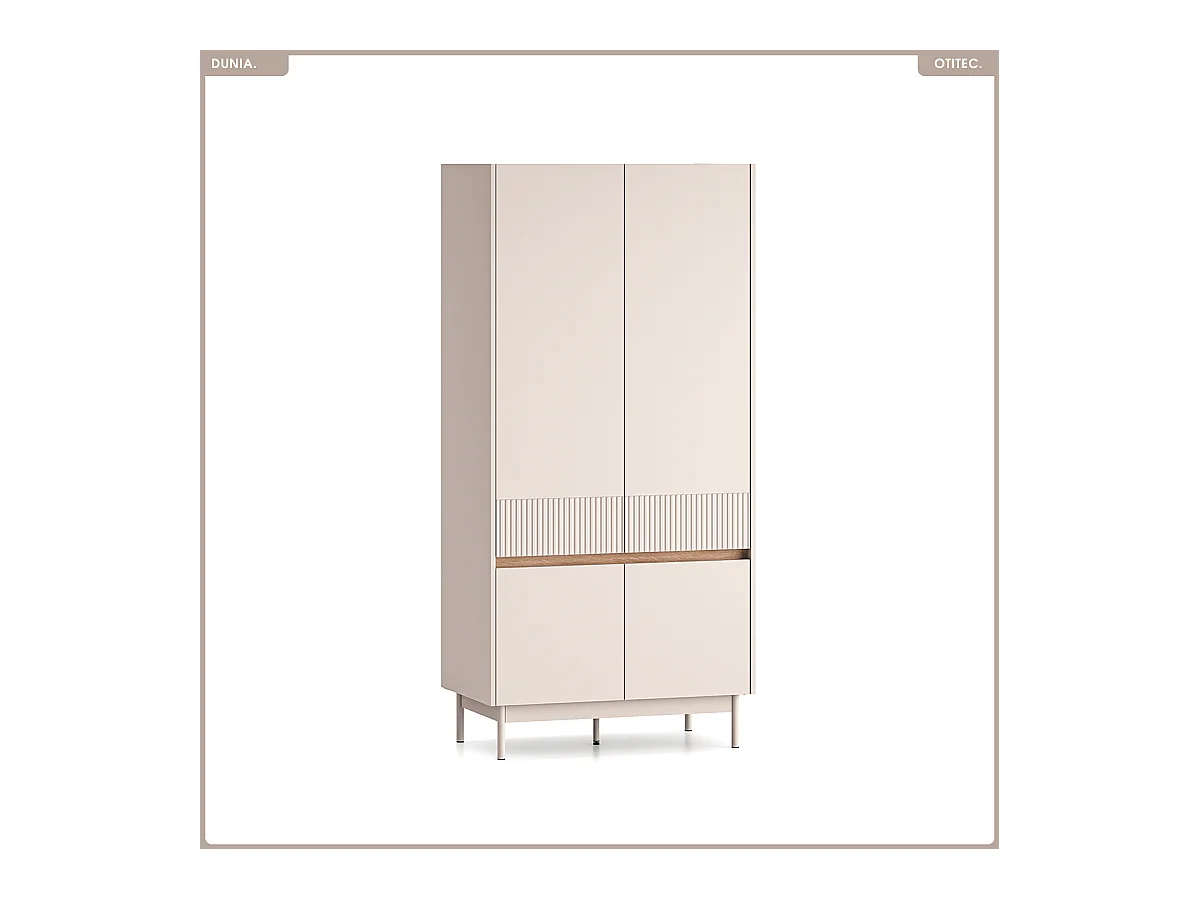 Armoire - L.92 x H.193 x P.53 cm - DUNIA