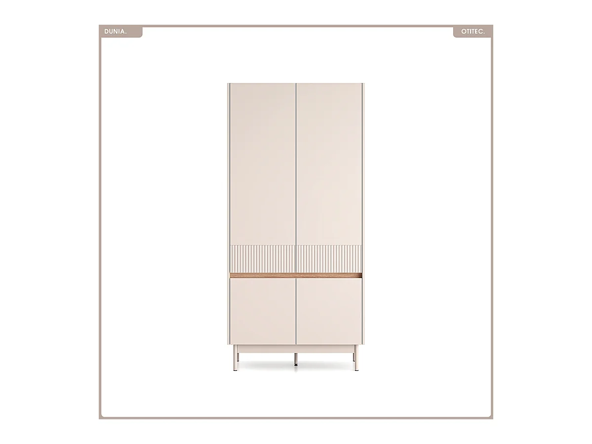 Armoire - L.92 x H.193 x P.53 cm - DUNIA