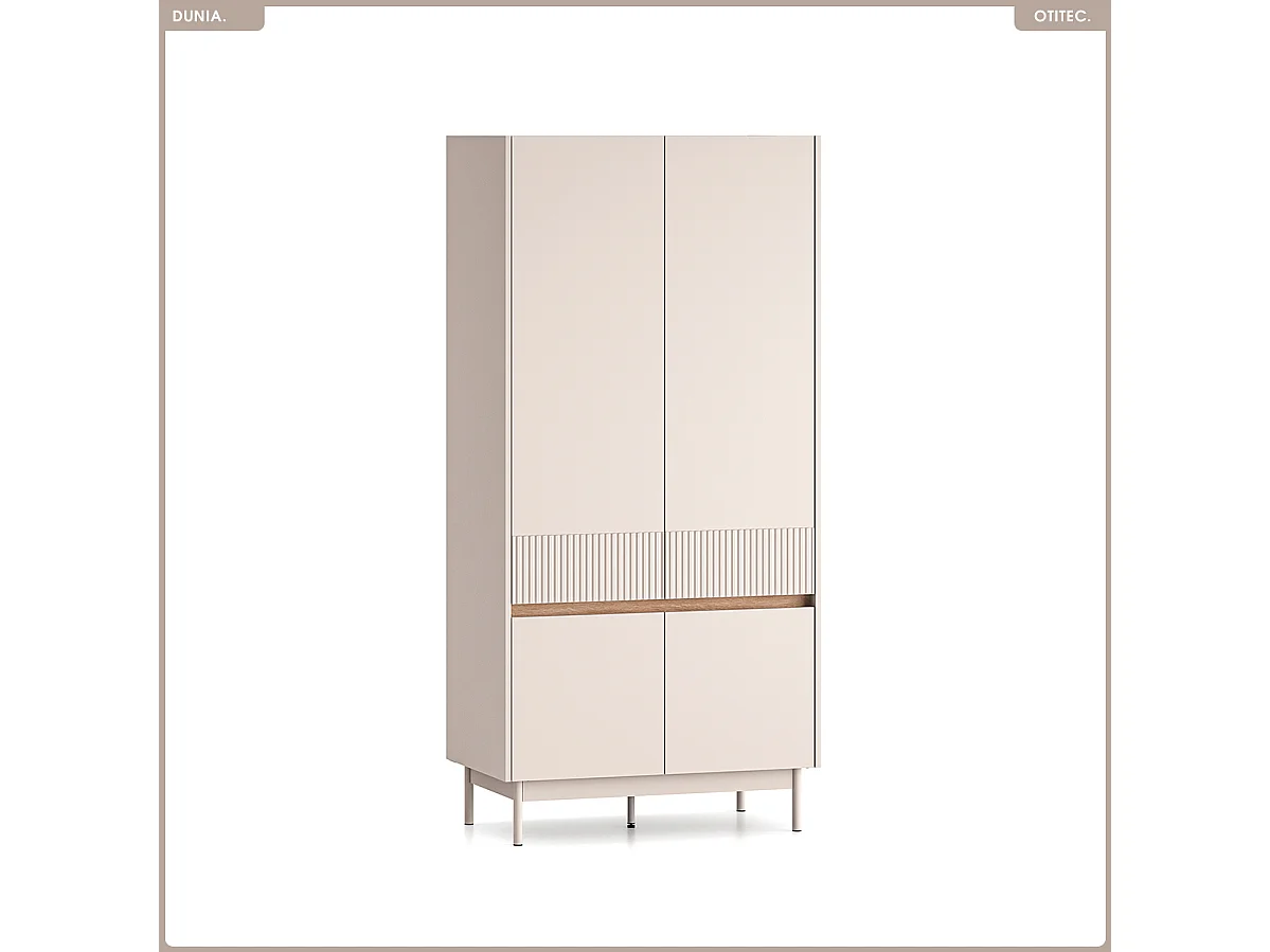 Armoire - L.92 x H.193 x P.53 cm - DUNIA