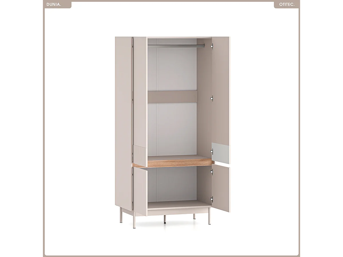 Armoire - L.92 x H.193 x P.53 cm - DUNIA