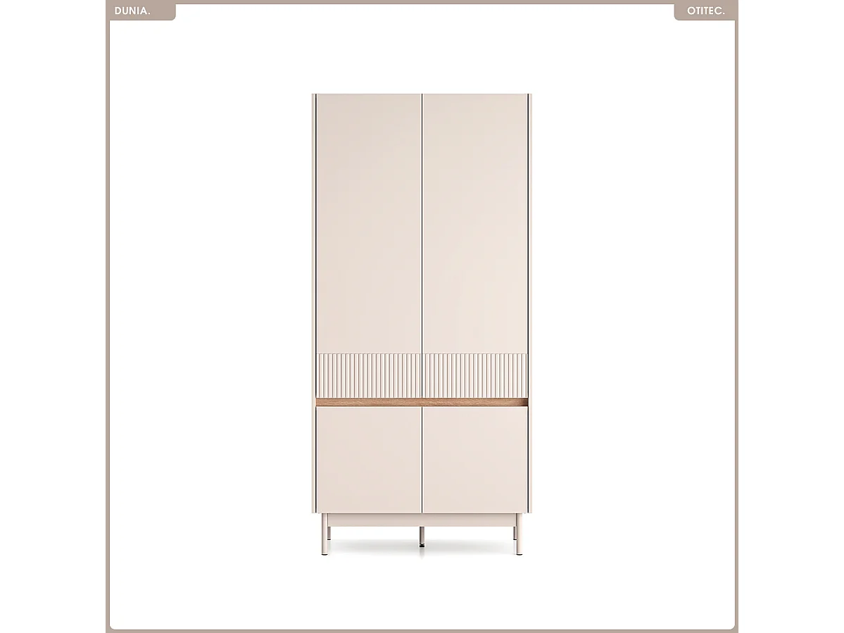 Armoire - L.92 x H.193 x P.53 cm - DUNIA
