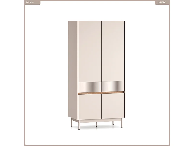 Armoire - L.92 x H.193 x P.53 cm - DUNIA