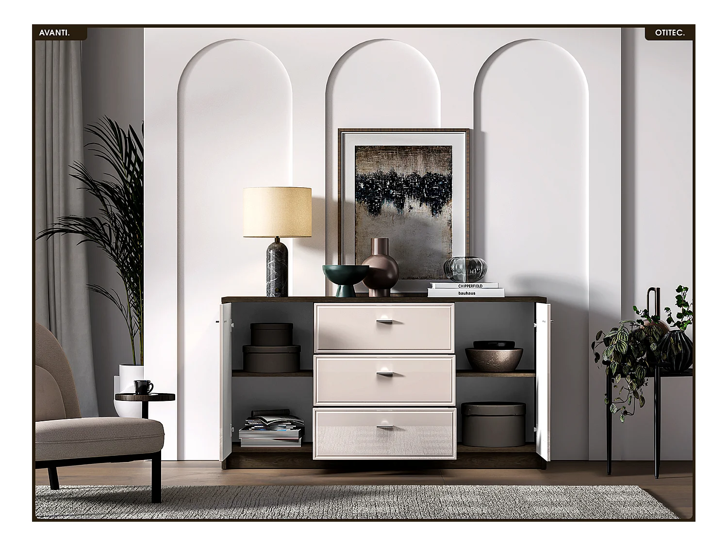 Commode - L.160 x H.85 x P.40 cm - AVANTI