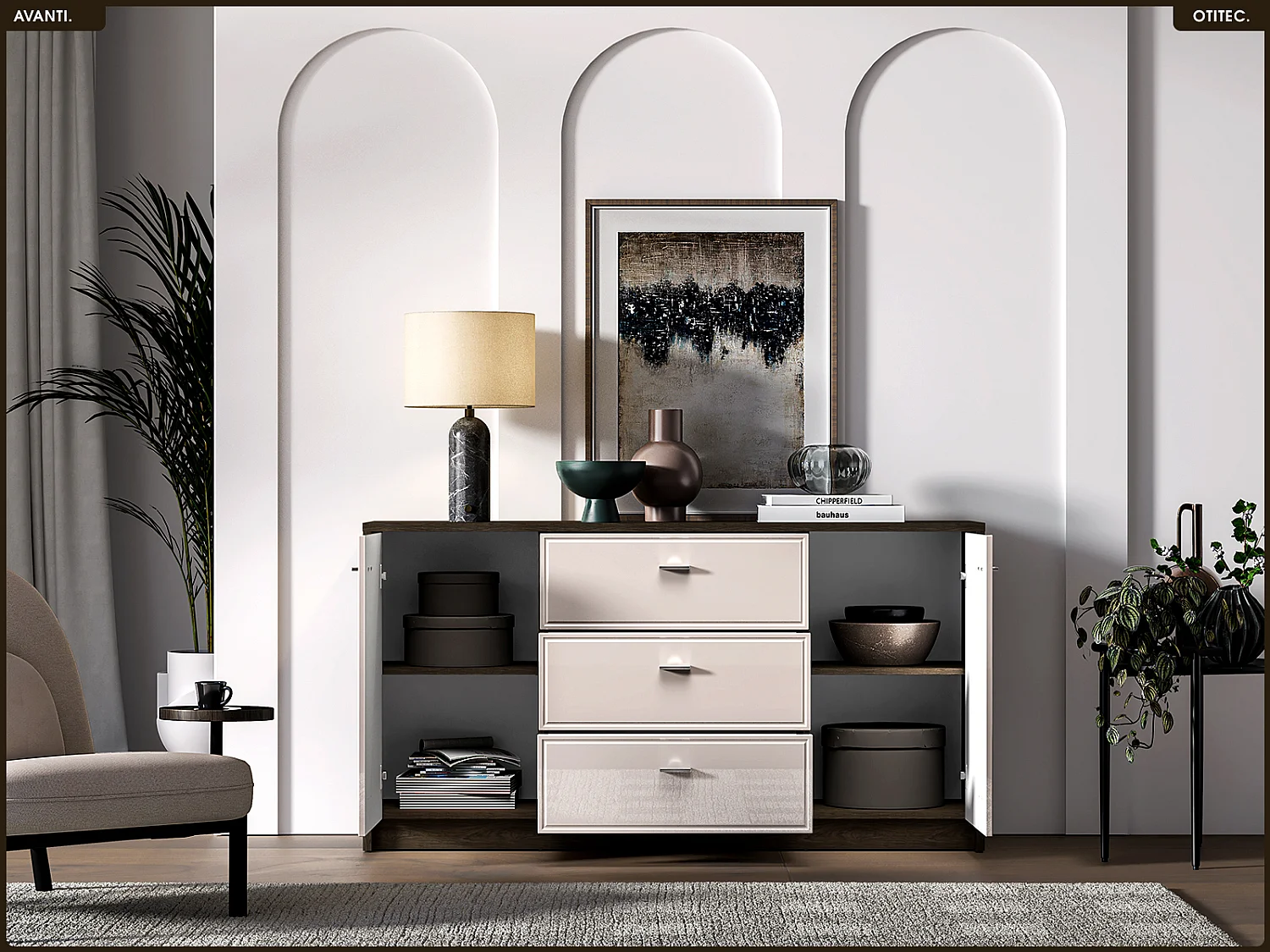 Commode - L.160 x H.85 x P.40 cm - AVANTI