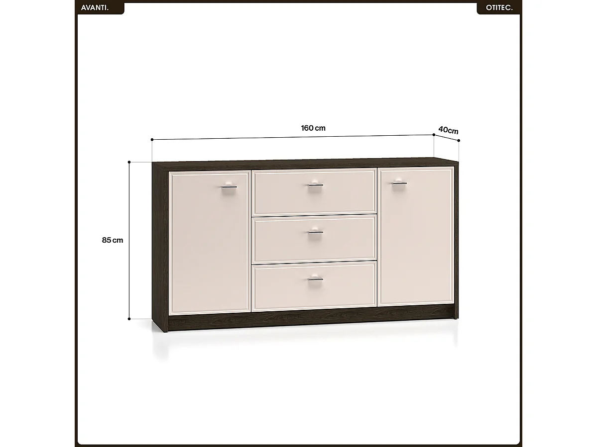 Commode - L.160 x H.85 x P.40 cm - AVANTI