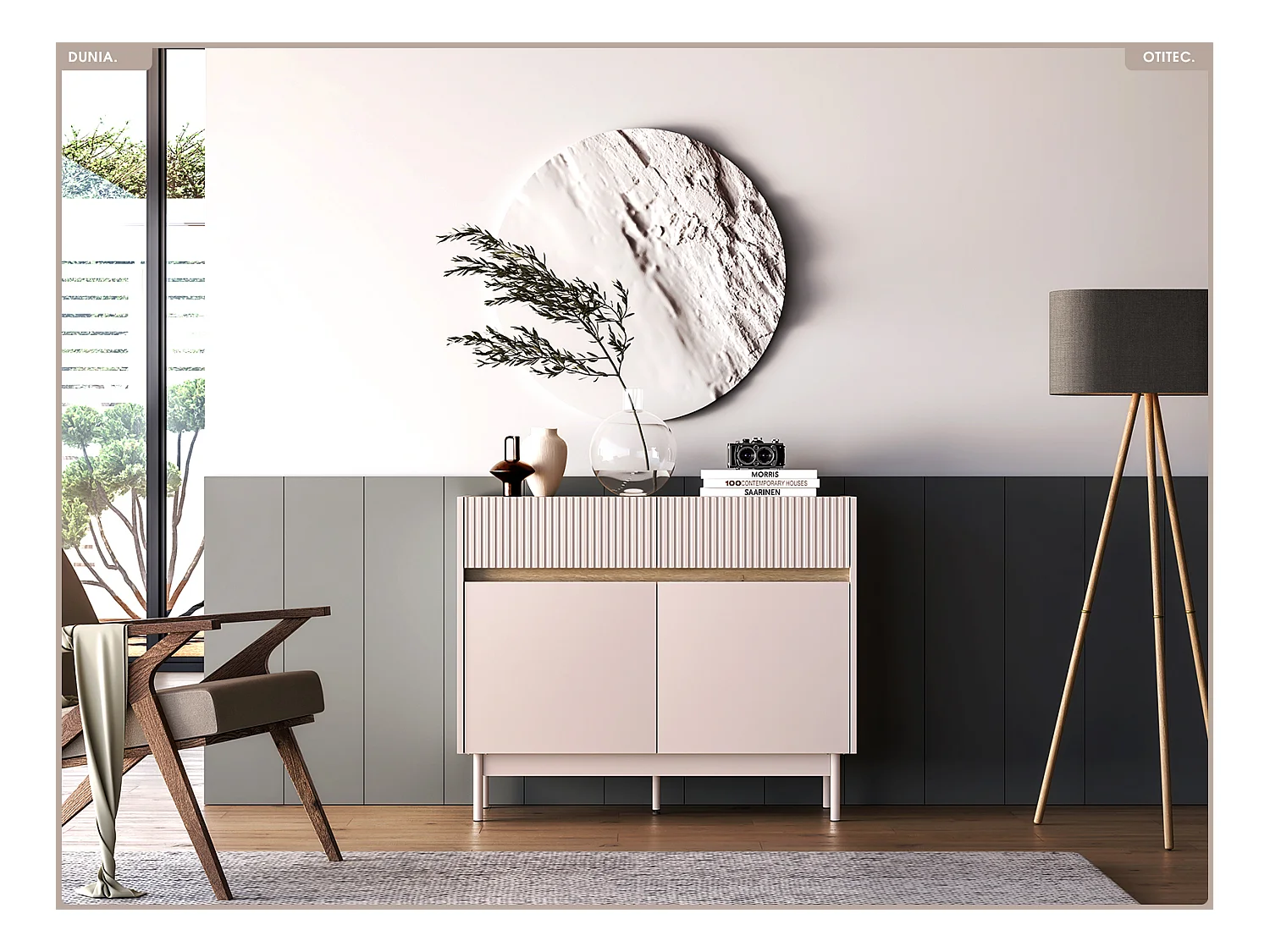 Commode - L.104 x H.85 x P.40 cm - DUNIA