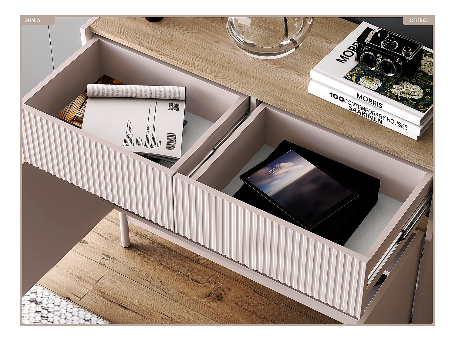 Commode - L.104 x H.85 x P.40 cm - DUNIA