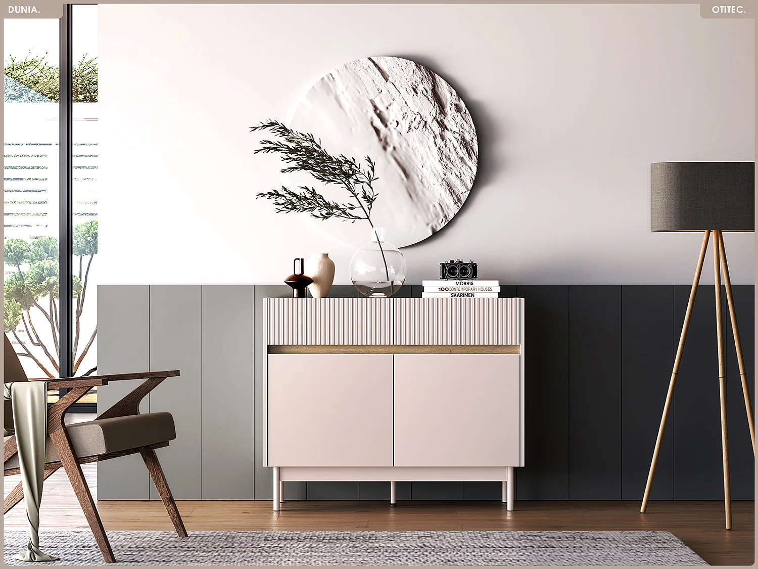 Commode - L.104 x H.85 x P.40 cm - DUNIA