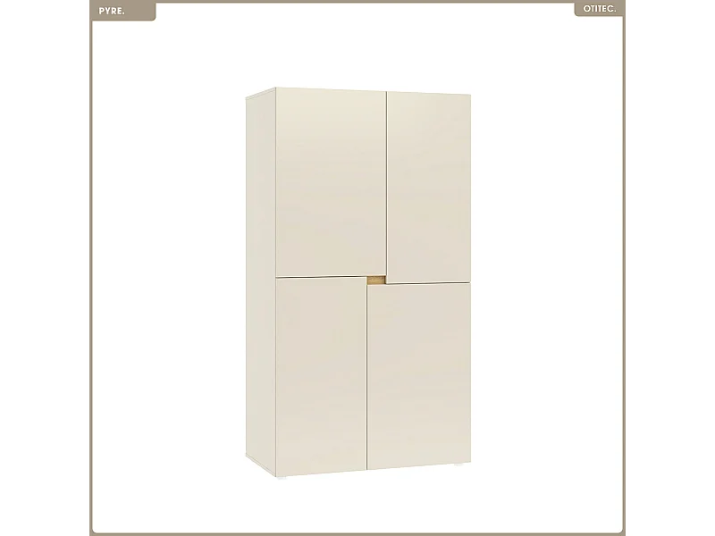 Armoire - H.184 x L.100 x P.57 - PYRE - CACHEMIRE