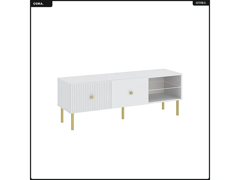 Meuble TV - H.48 x L.135 x P.42 - OMSA - GOLD