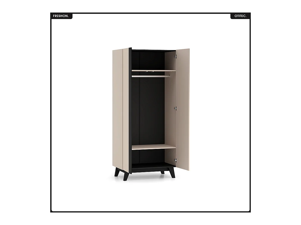 Armoire - L.90 x H.200 x P.53 cm - FRESHON