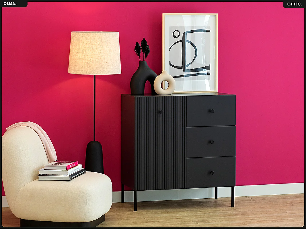 Commode - H.98 x L.91 x P.42 - OSMA - NOIR