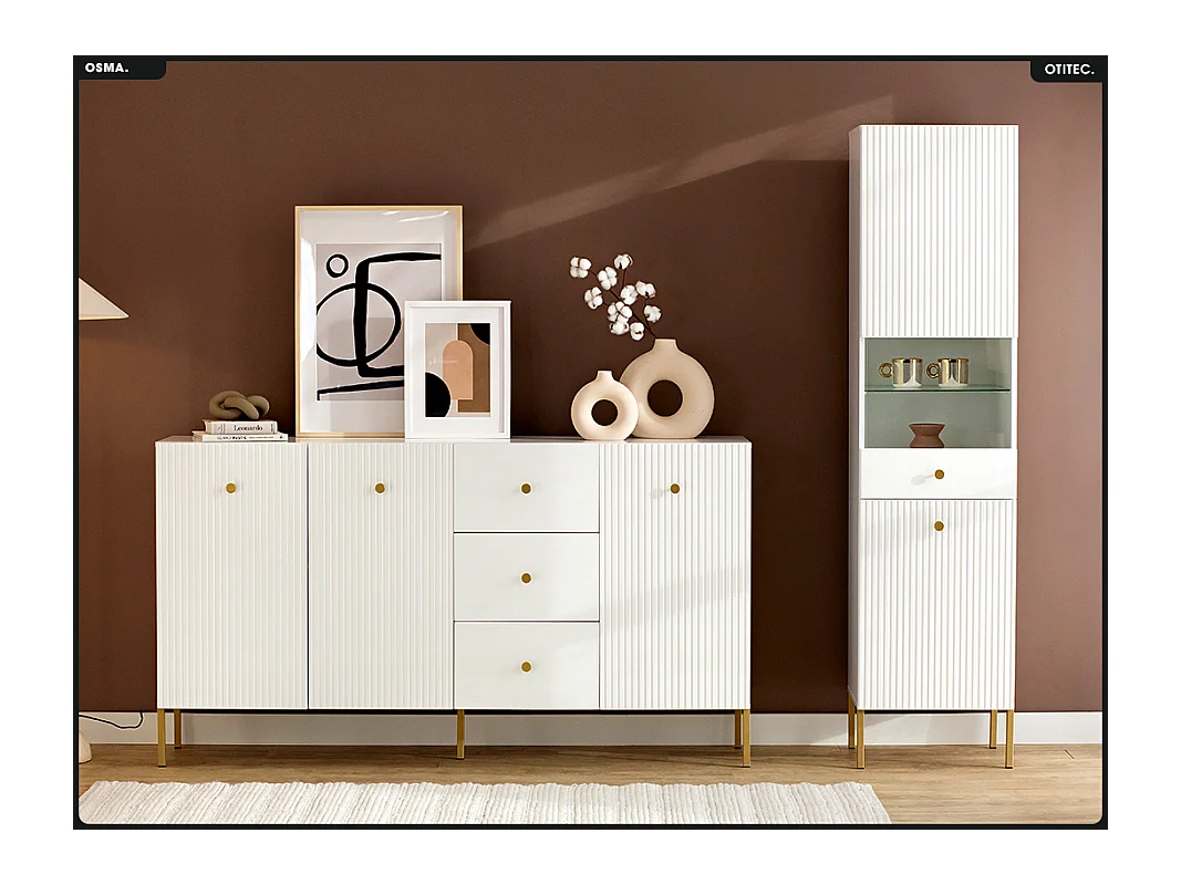 Commode - H.98 x L.179 x P.42 - OMSA - GOLD