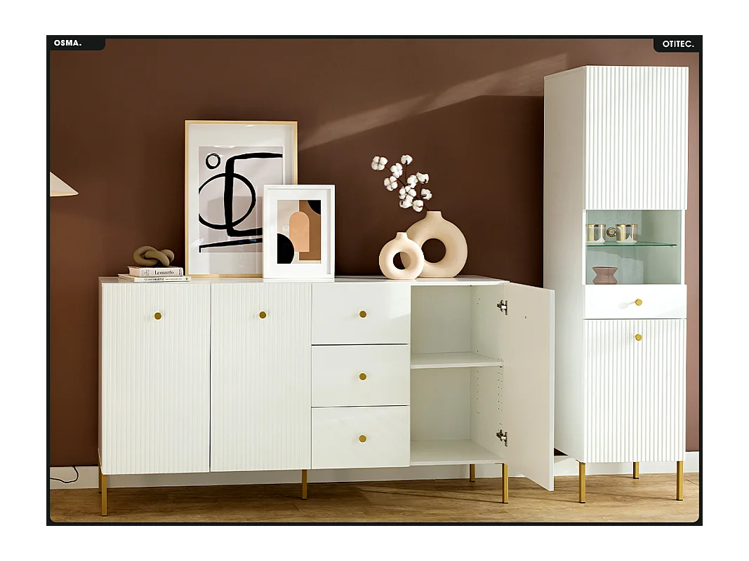 Commode - H.98 x L.179 x P.42 - OMSA - GOLD