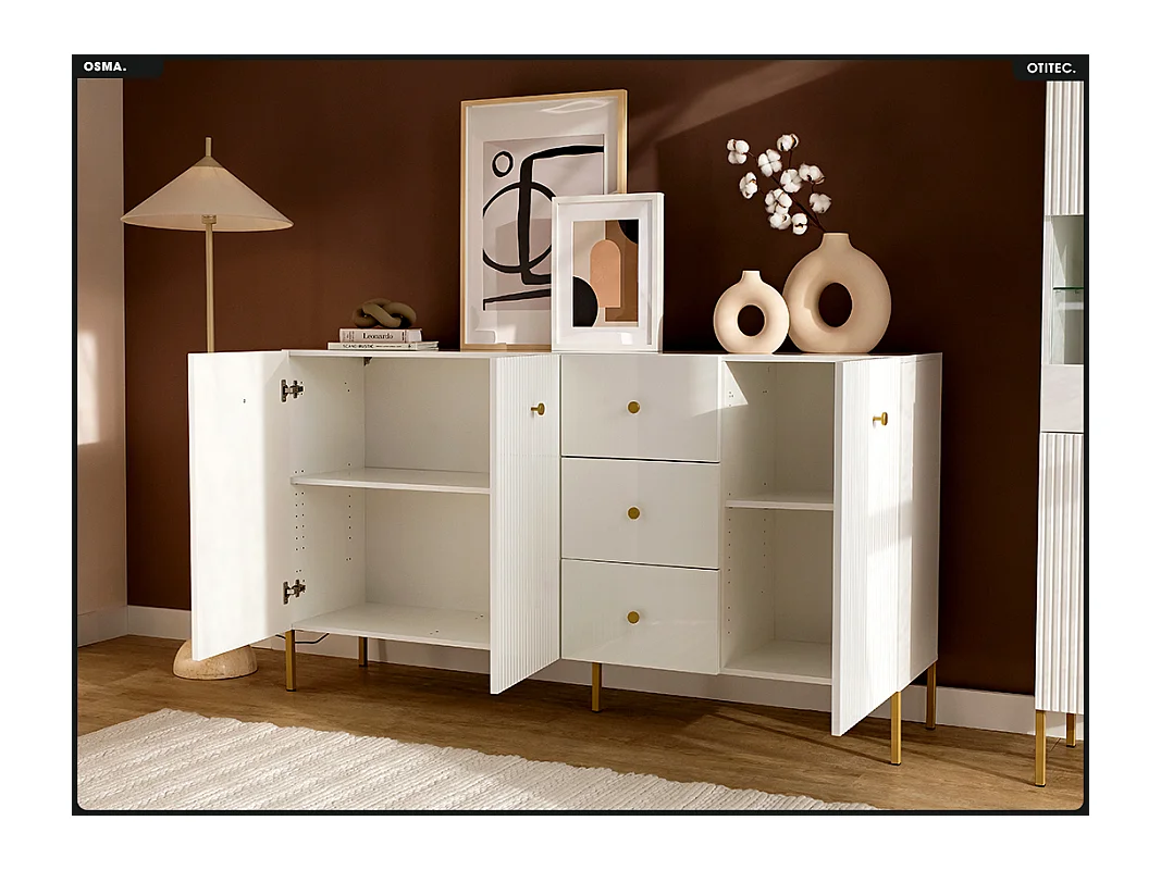 Commode - H.98 x L.179 x P.42 - OMSA - GOLD
