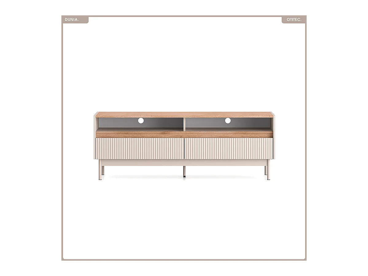 Meuble TV - L.154 x H.55 x P.40 cm - DUNIA