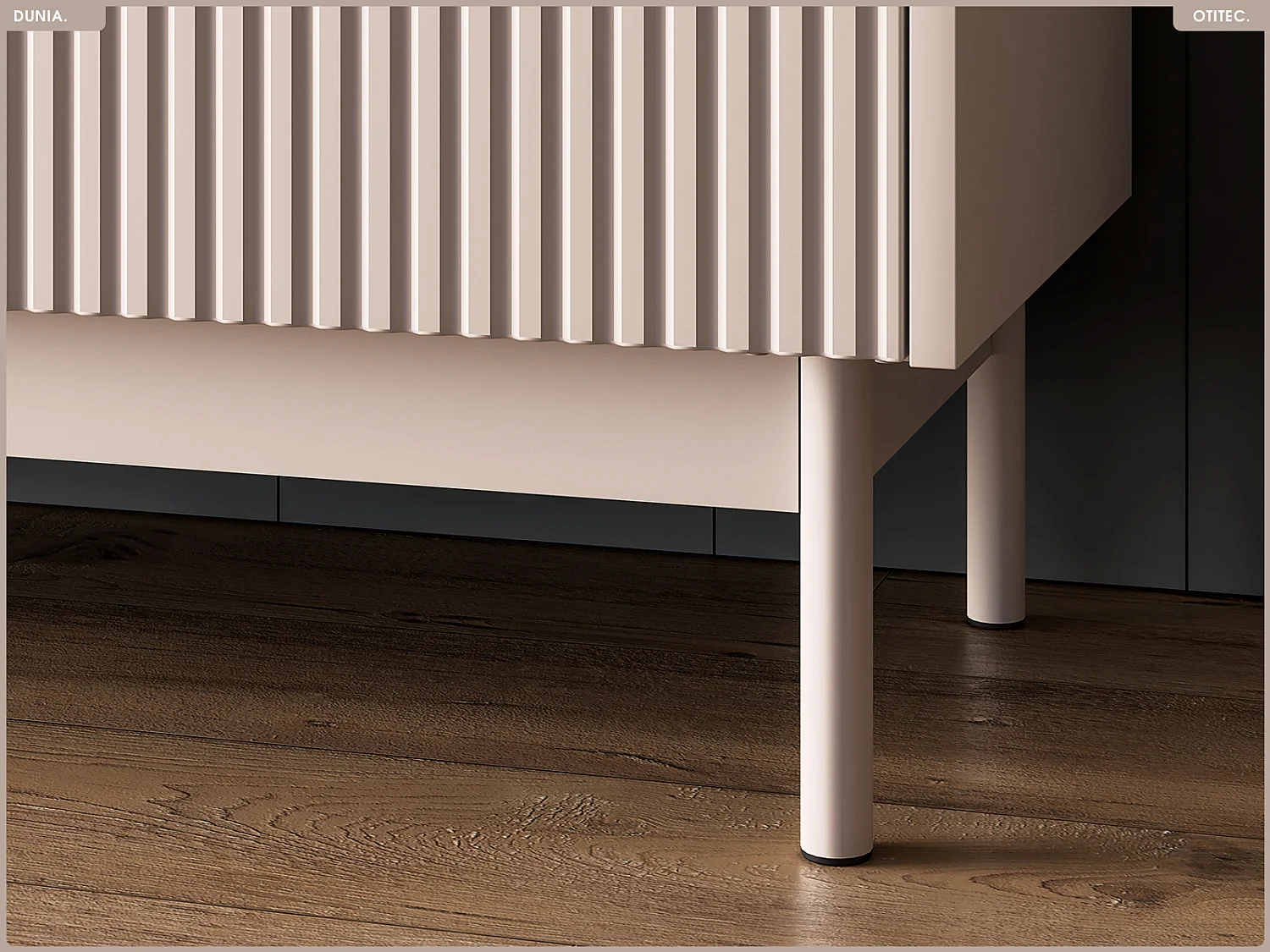 Meuble TV - L.154 x H.55 x P.40 cm - DUNIA