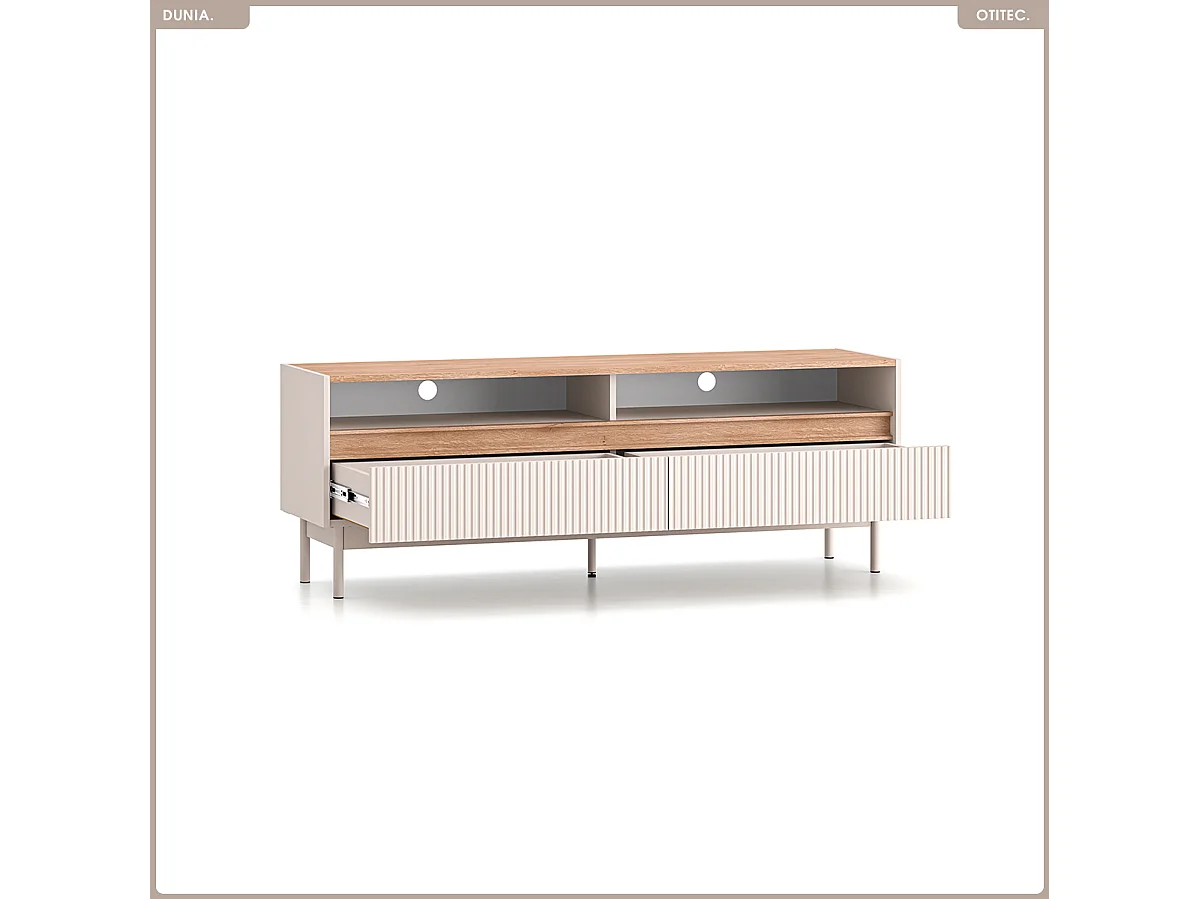 Meuble TV - L.154 x H.55 x P.40 cm - DUNIA