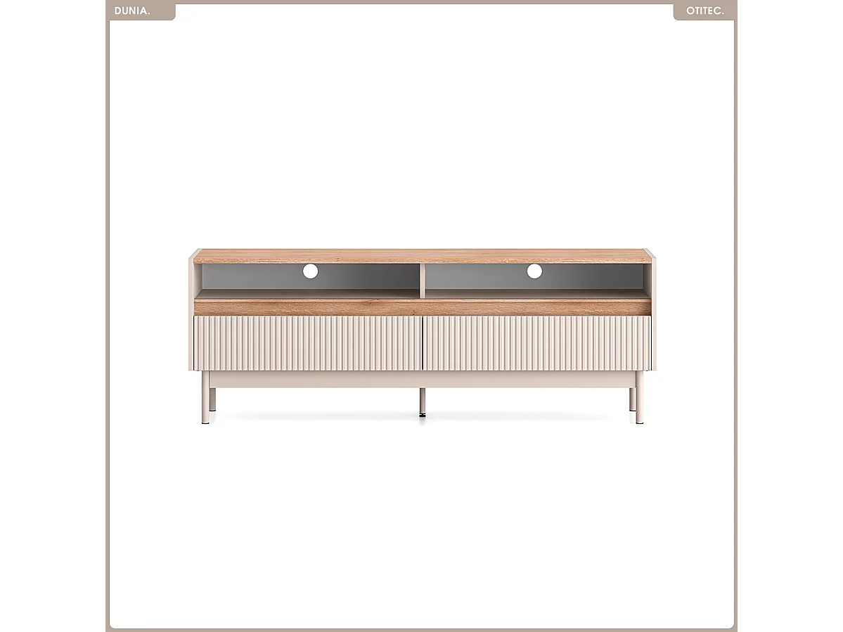 Meuble TV - L.154 x H.55 x P.40 cm - DUNIA