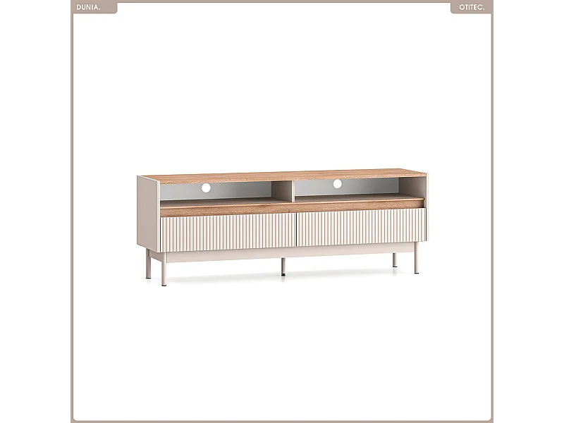 Meuble TV - L.154 x H.55 x P.40 cm - DUNIA